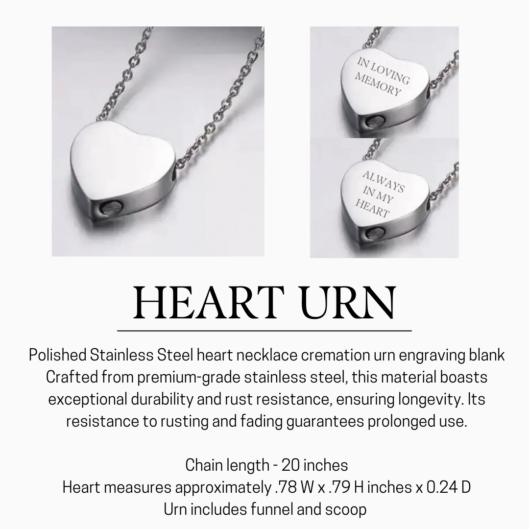 Heart Urn Necklace (Custom)