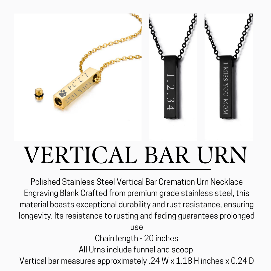 Vertical Bar Urn Necklace
