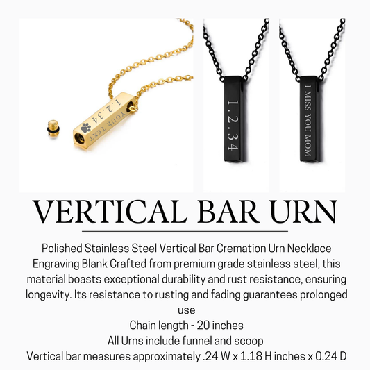 Vertical Bar Urn Necklace