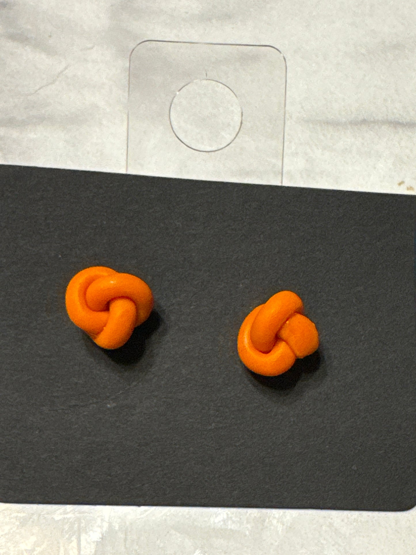 “Knottie” clay earrings