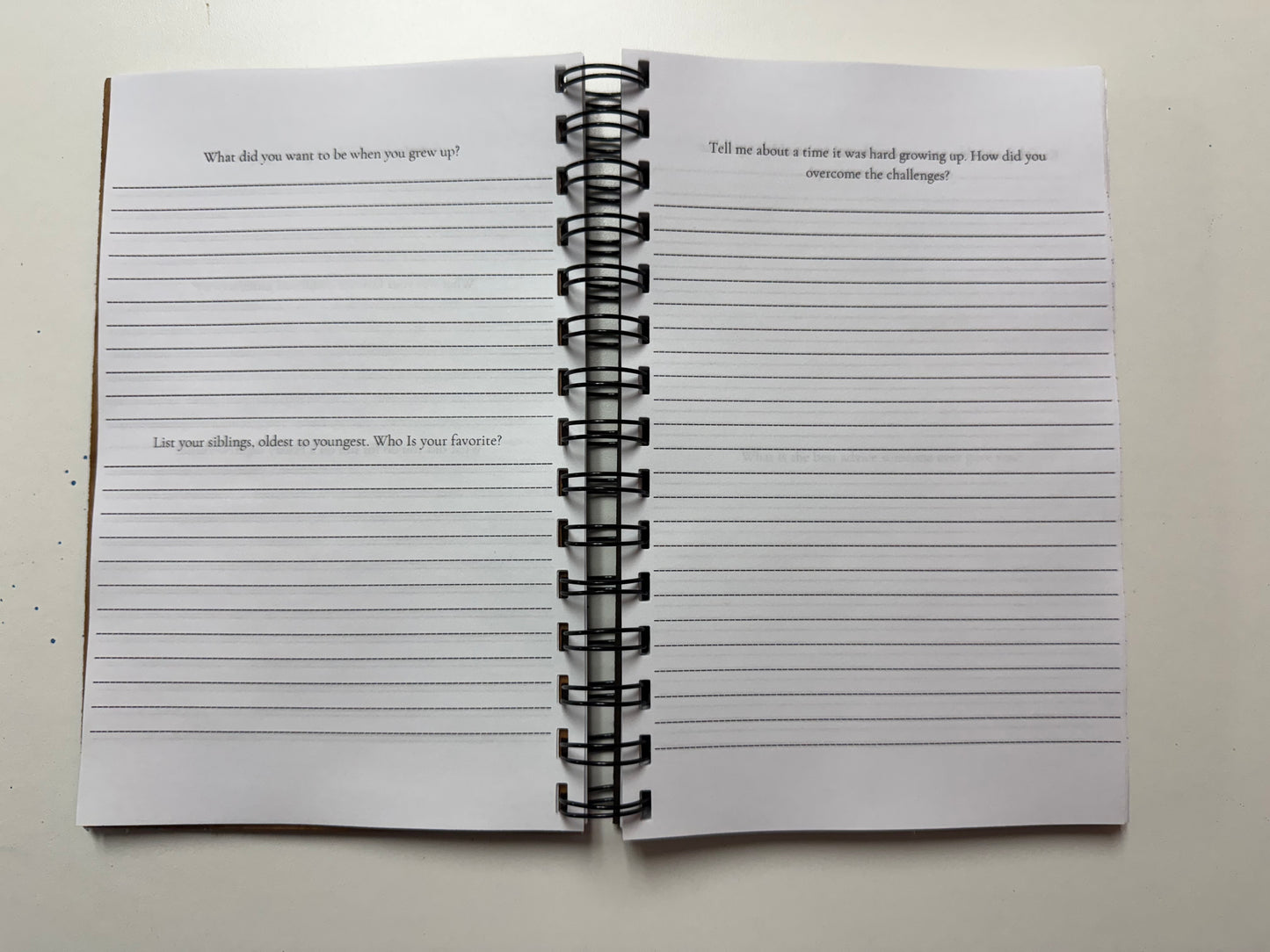 Tell me your story journal