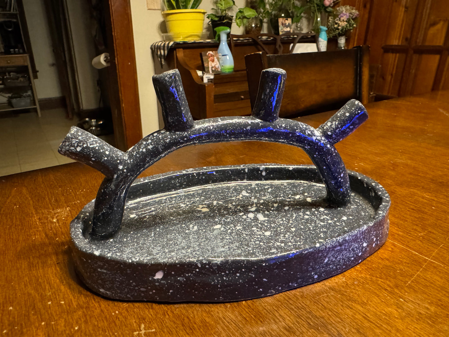 Speckled arch trinket tray
