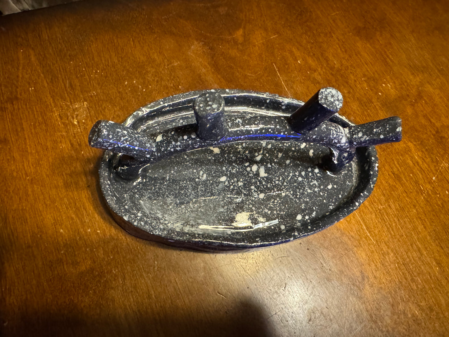 Speckled arch trinket tray