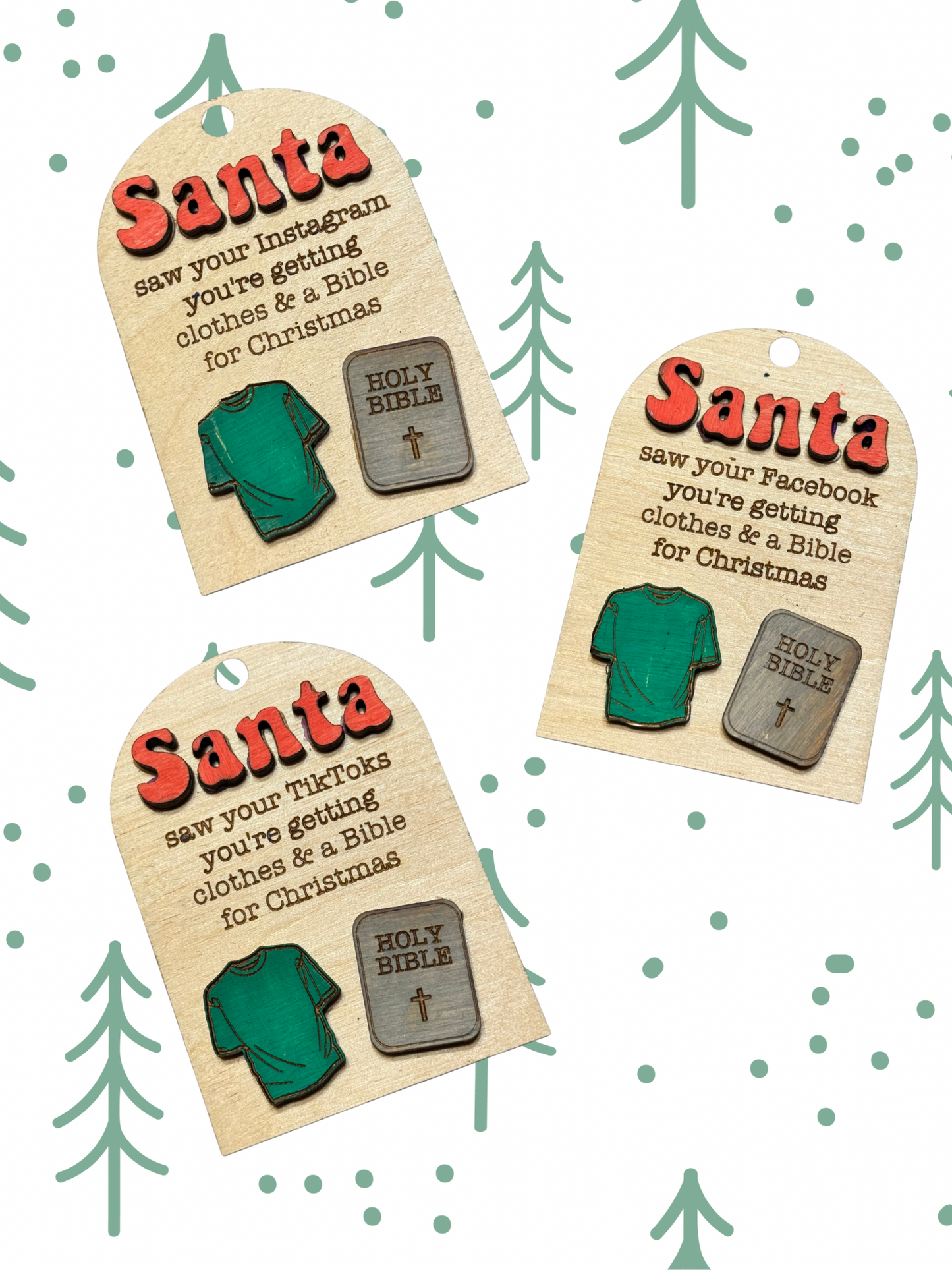 Santa saw that…ornament