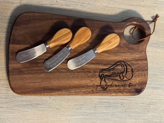 "You had me at brie"--Cutting board