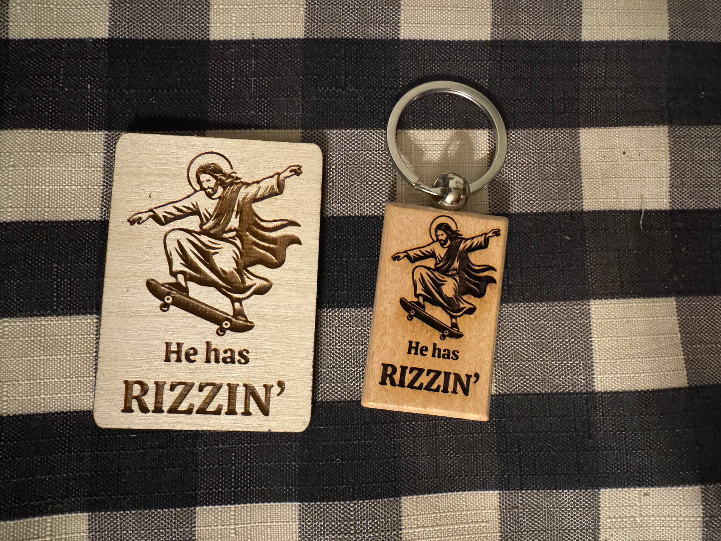 Rizzin’ Keychain or Magnet