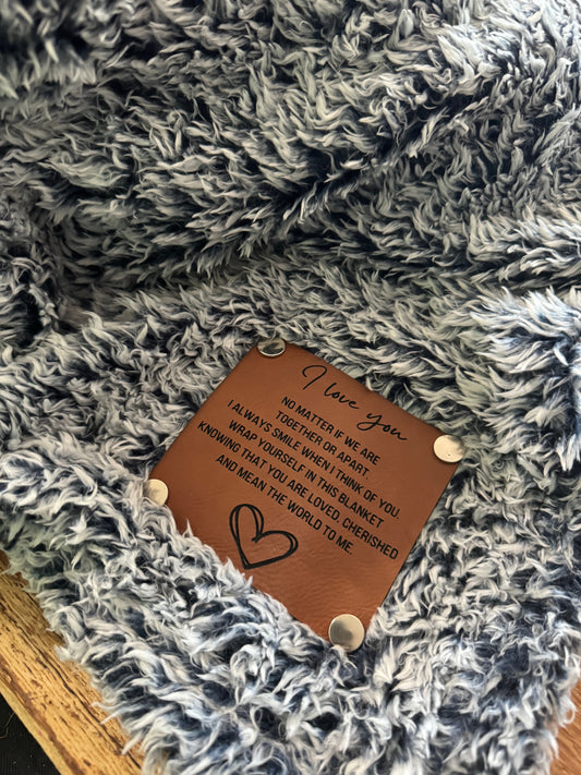 I love you (Sherpa Blanket)