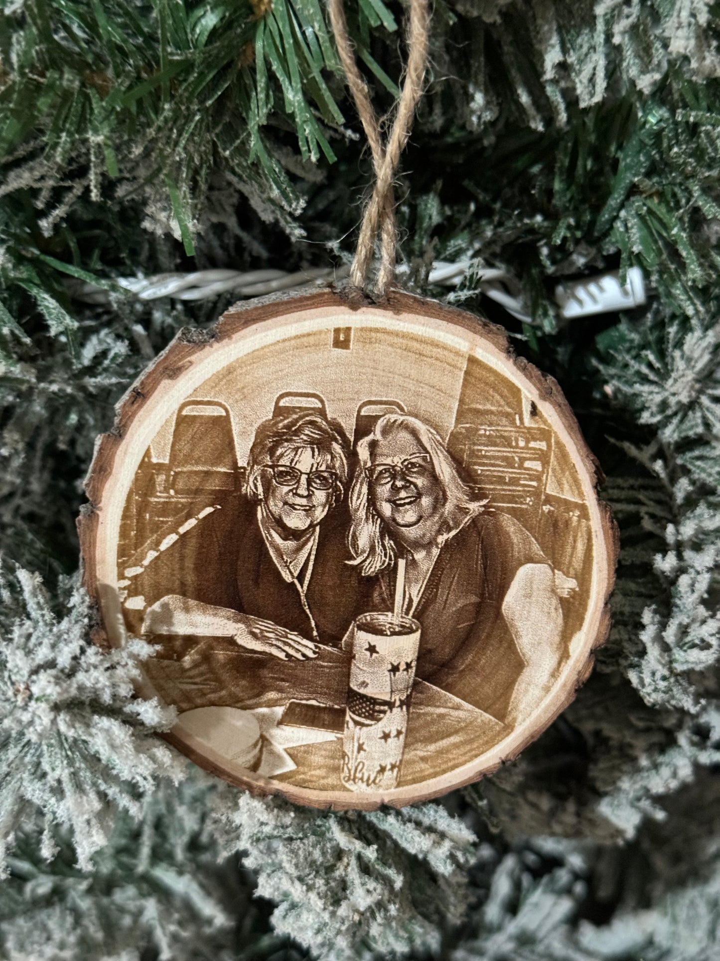 Custom Engraved Photo Ornaments
