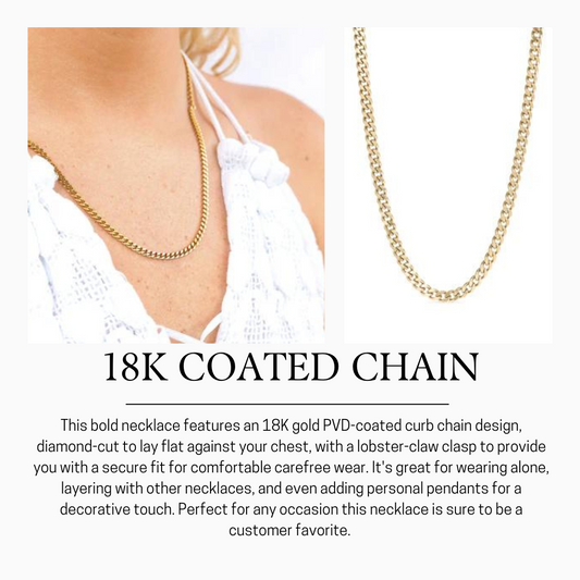Stainless Steel Number Charm Necklace (Custom)