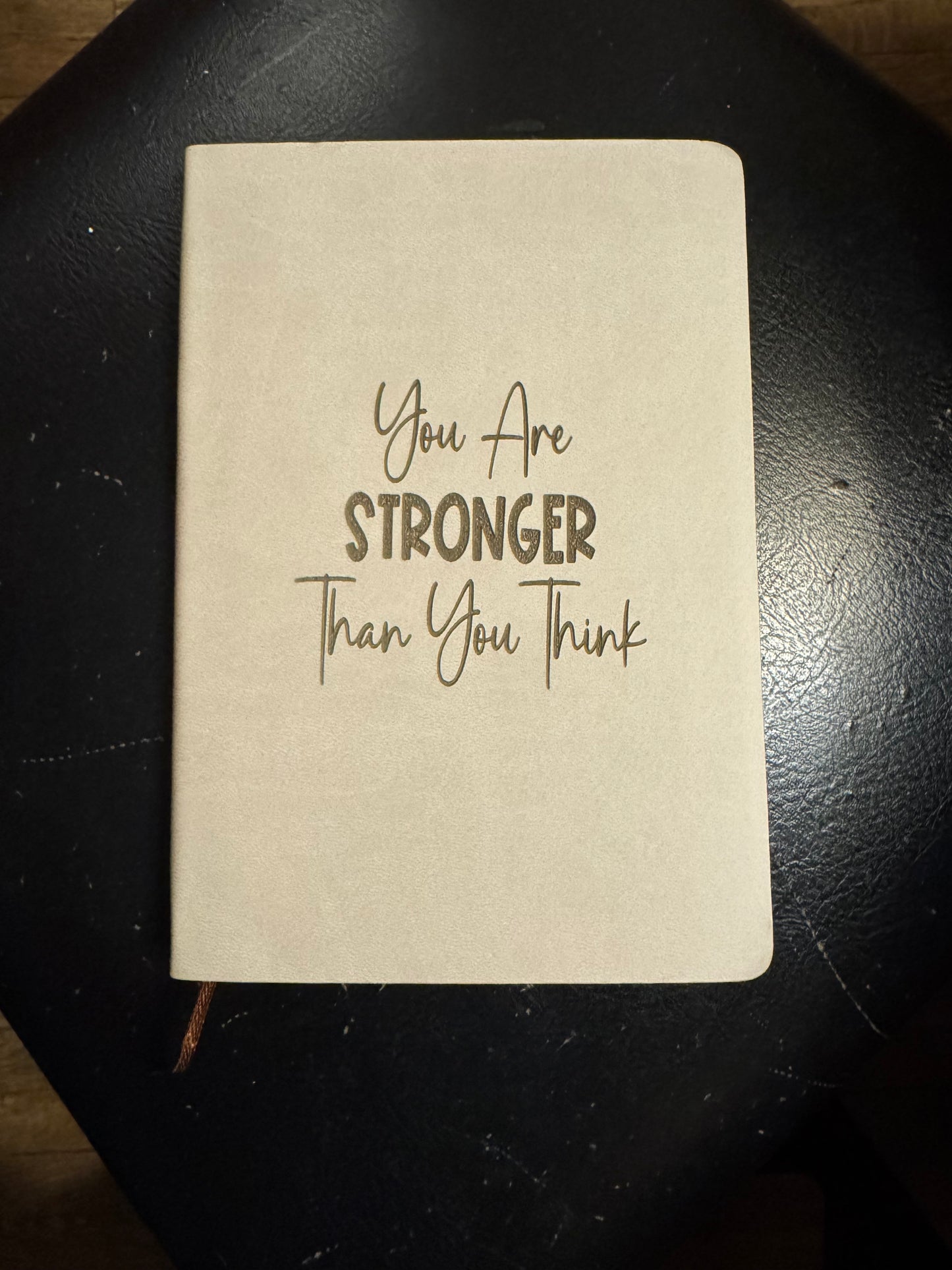 "Stronger" Leather Journal