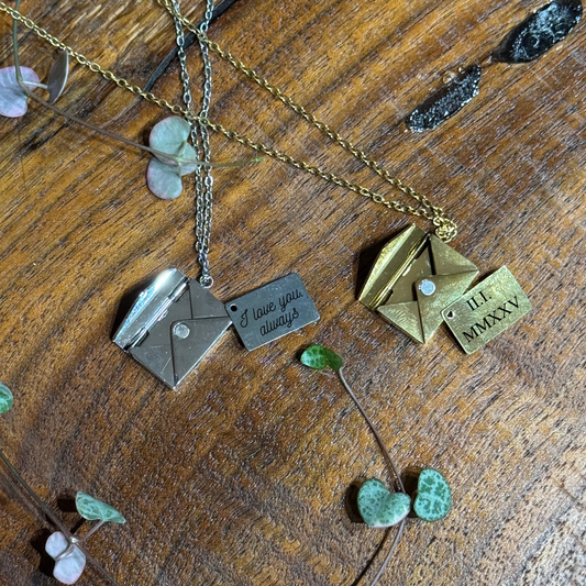 Stainless Steel Hidden Letter Necklace