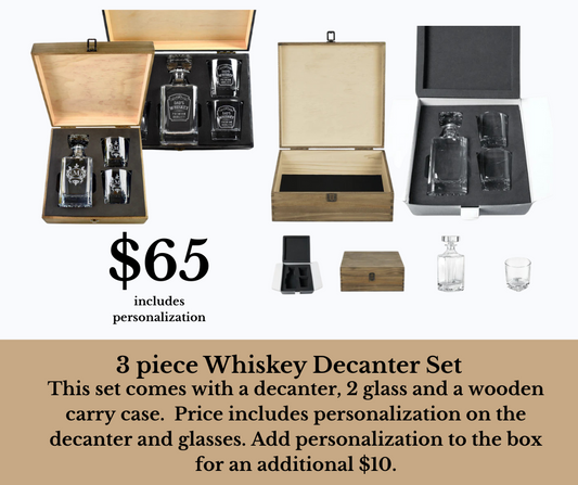 Whiskey Decanter Set (4 piece)
