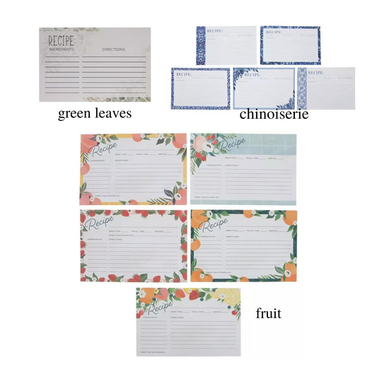 4x6 Recipe Book