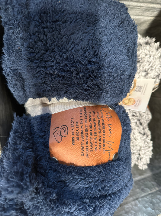 With love, Mom (Sherpa Blanket)