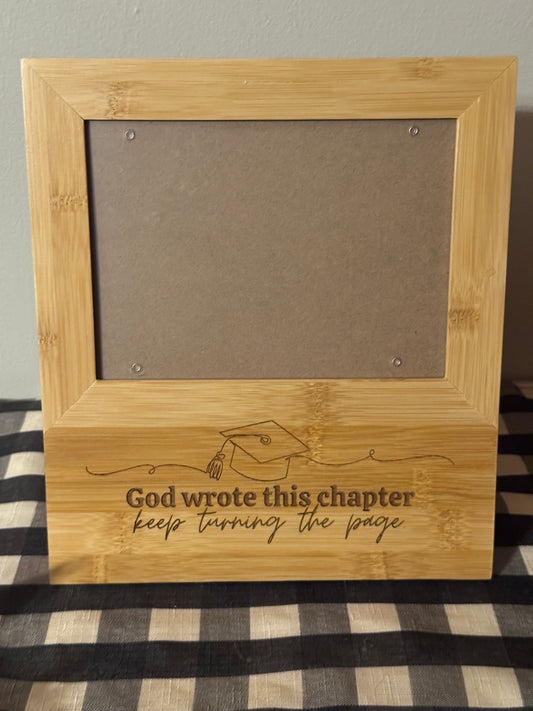 God wrote this chapter graduation frame
