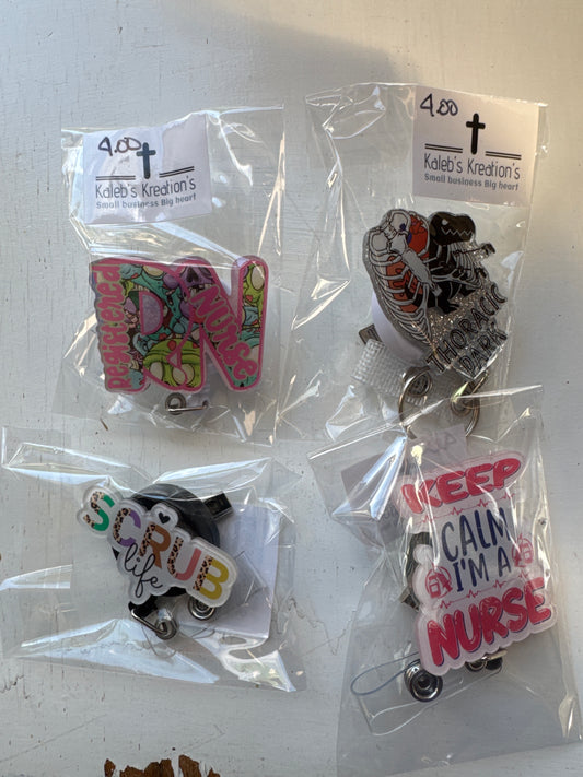 Kaleb's Kreations- Badge Reel Clip