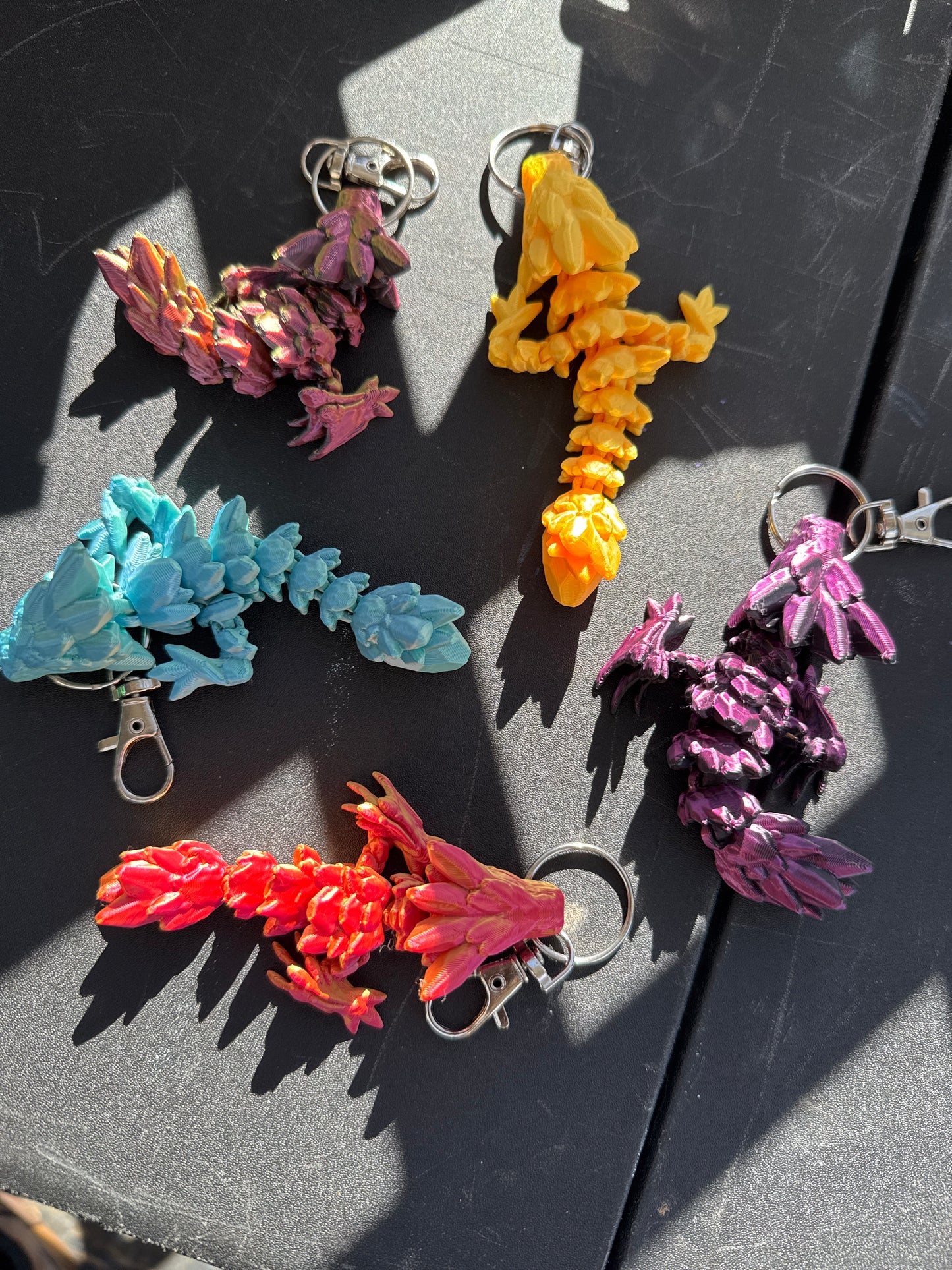 3D Dragon Keychains