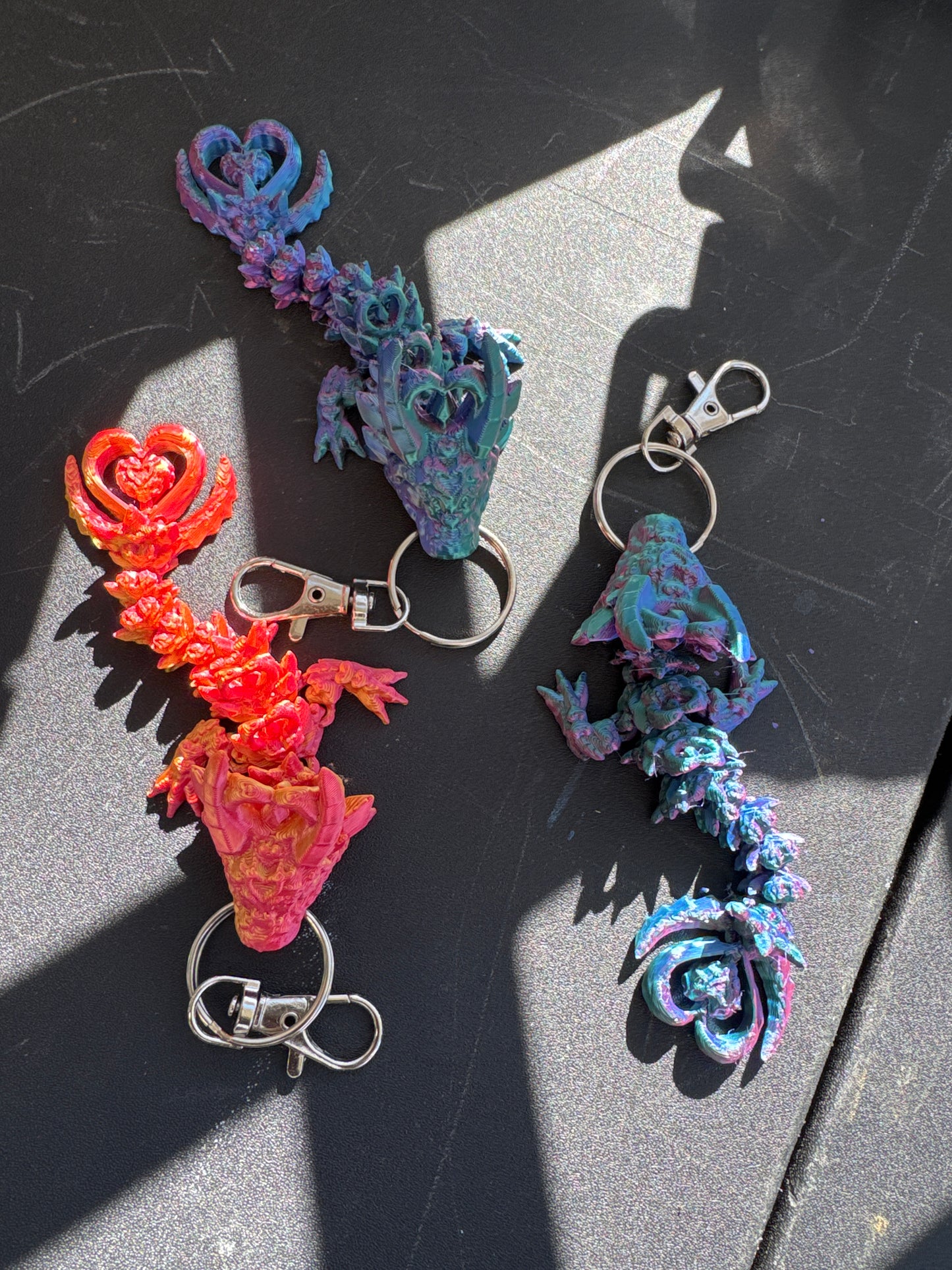 3D Dragon Keychains