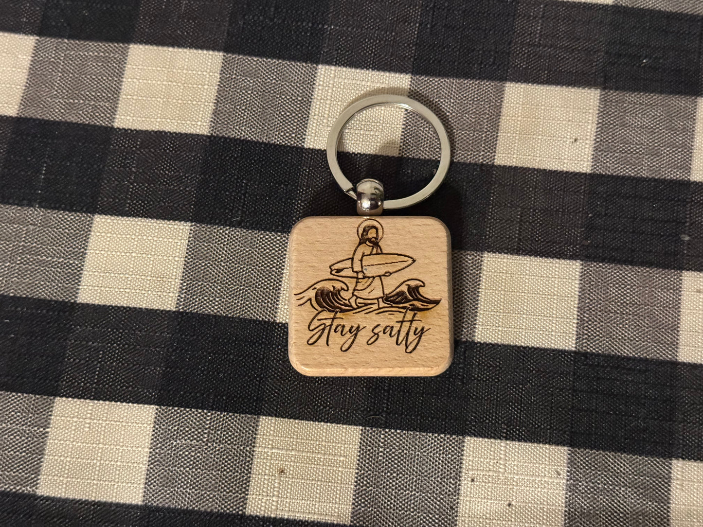 Stay SaltyKeychain or Magnet