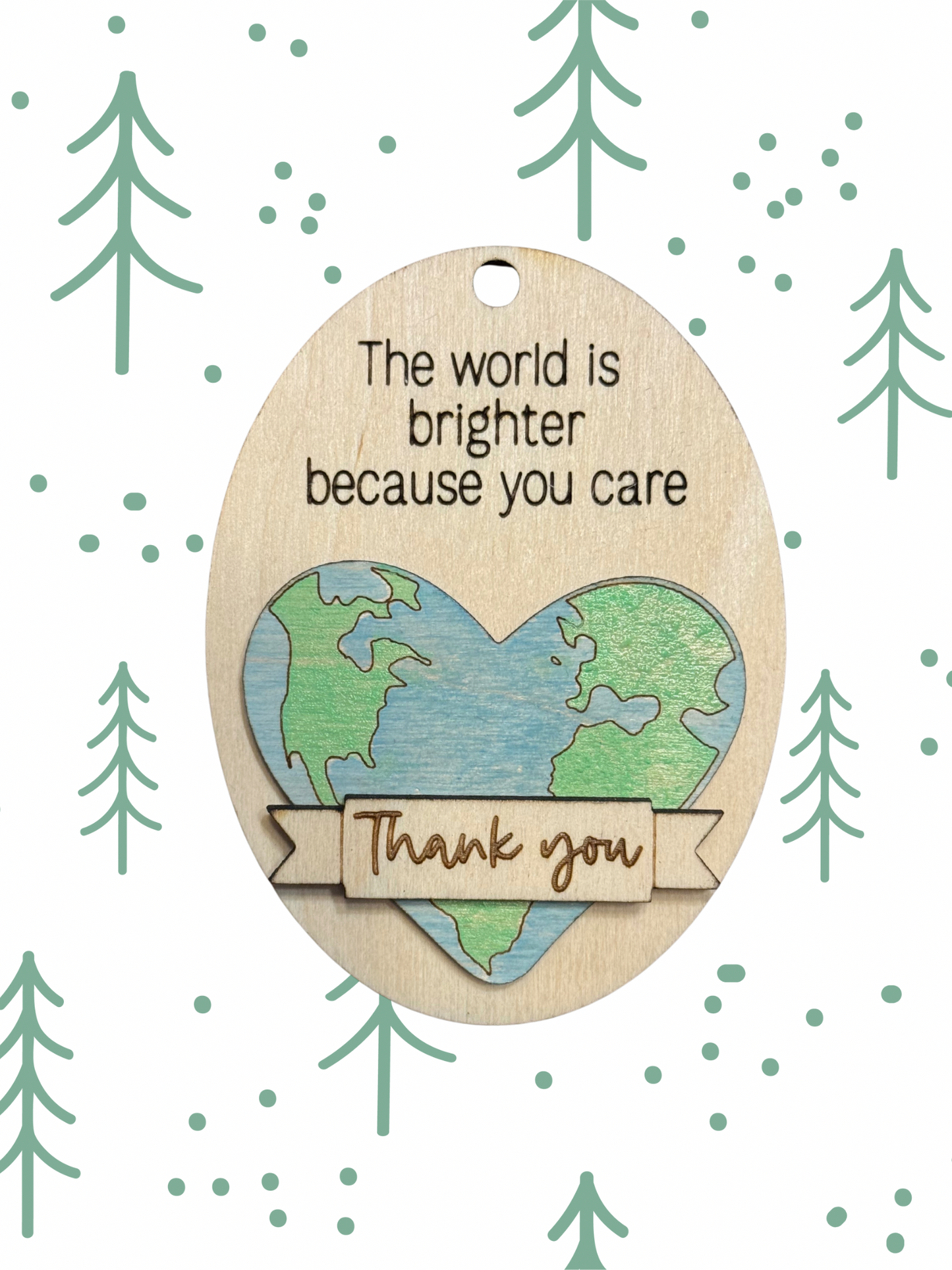 You care-thank you ornament