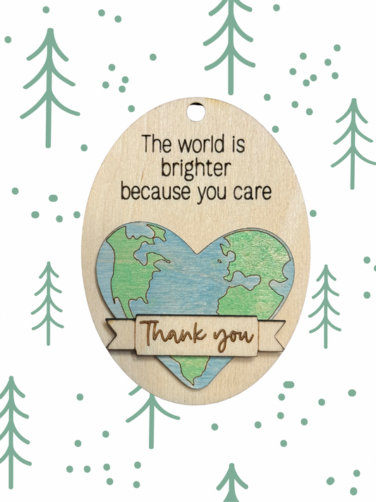You care-thank you ornament