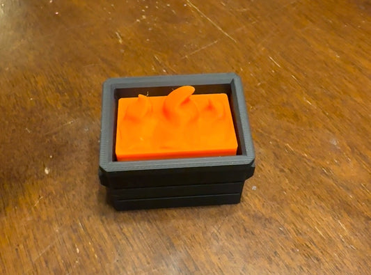 Dumpster Fire Clicker-3D Printed
