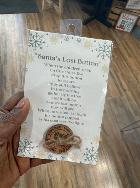 Lost Santa Button