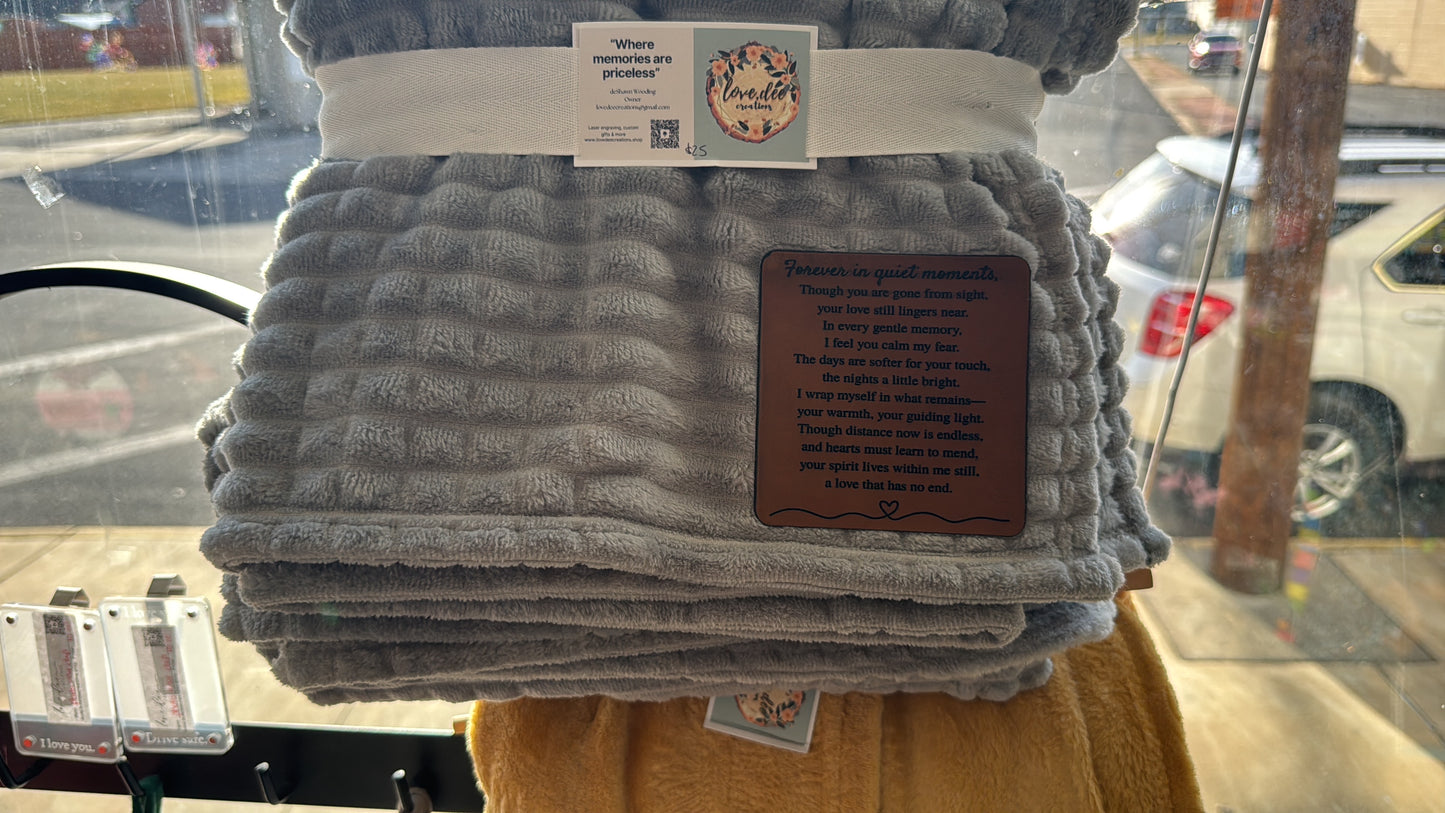 Quiet moments throw blanket