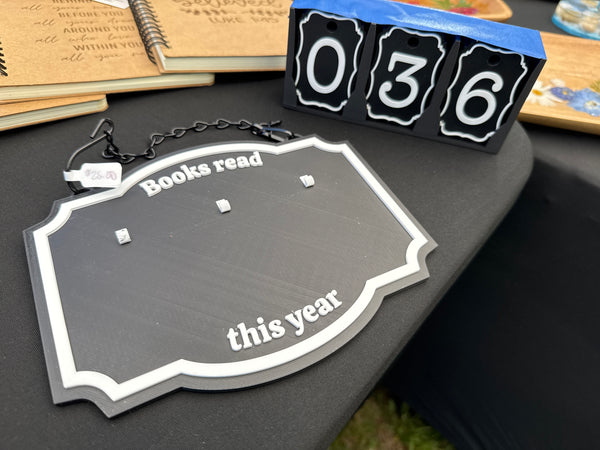 Books read this year counter