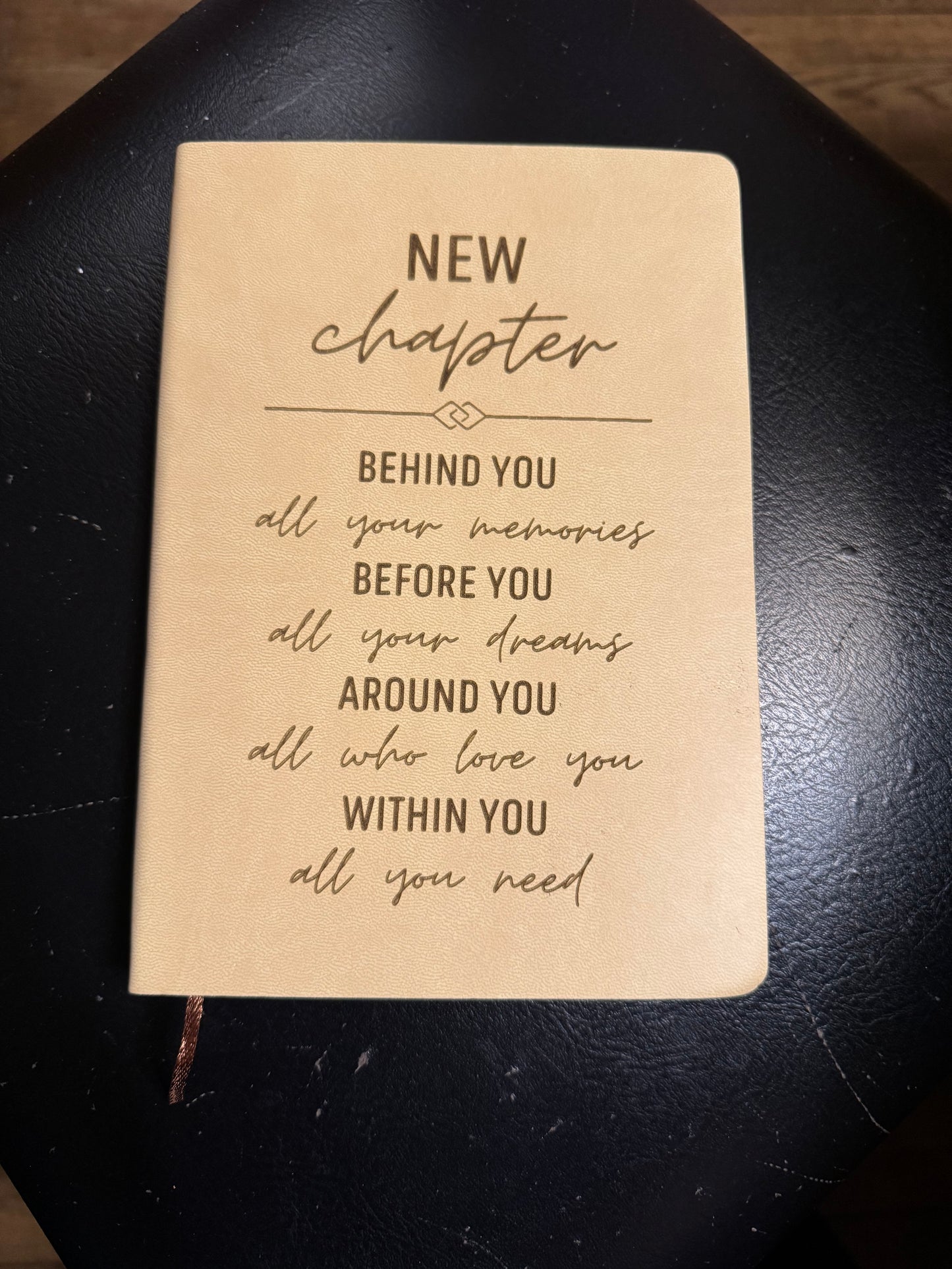 "New Chapter" Leather Journal