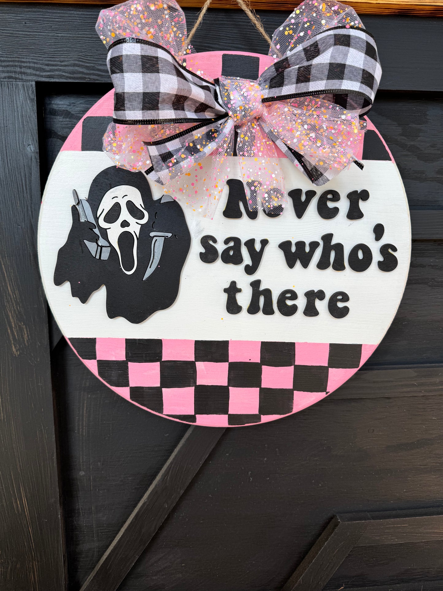 Ghostface Door Hanger