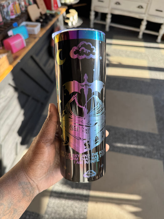 Violet Quote Tumbler