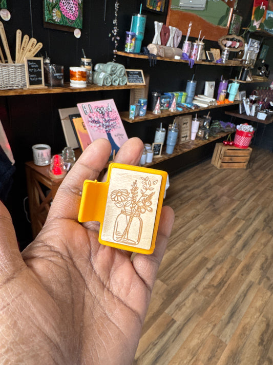 Mason Jar Claw clip