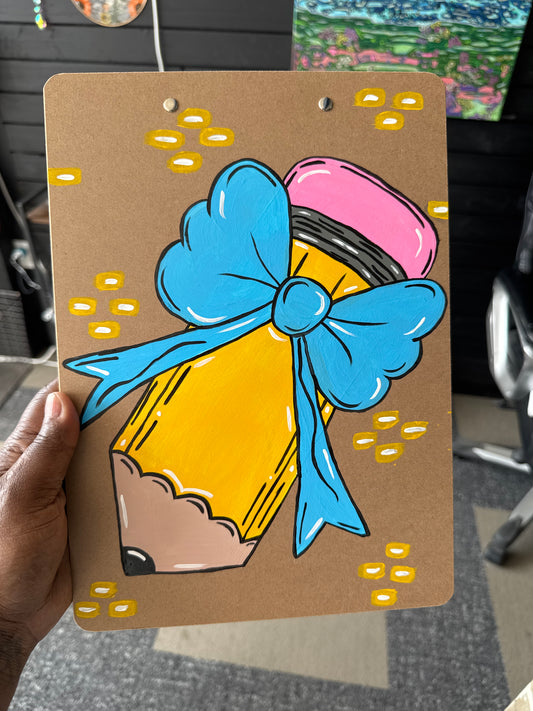 Pencil Painted Clipboard