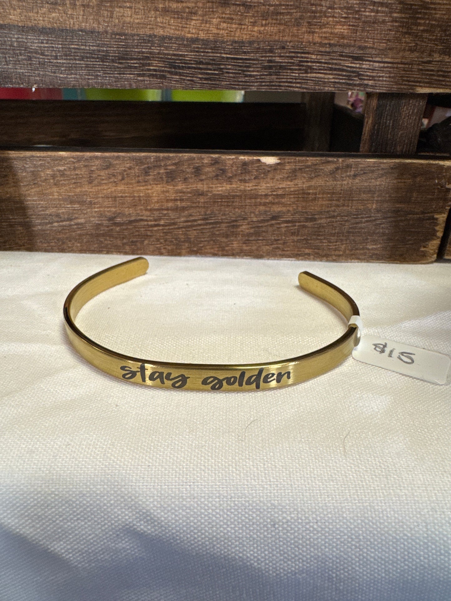 Stay golden cuff