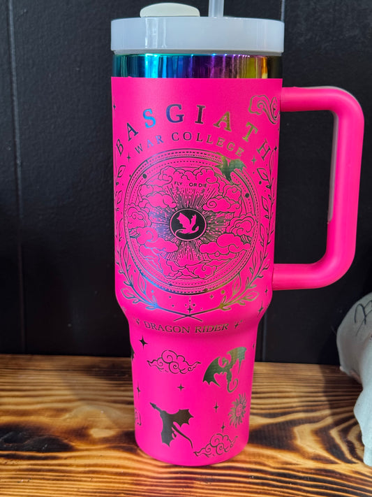(Rainbow) BASGIATH War College tumbler 40 oz