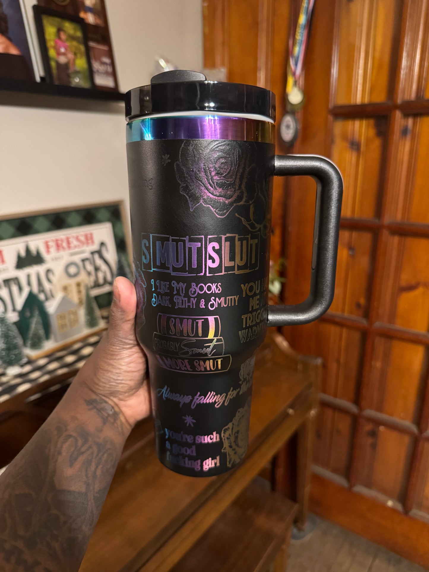 (Rainbow) SMUT lover tumbler 40 oz