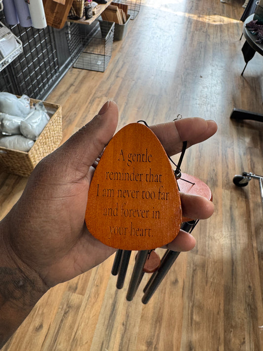 “Gentle reminder” wind chimes