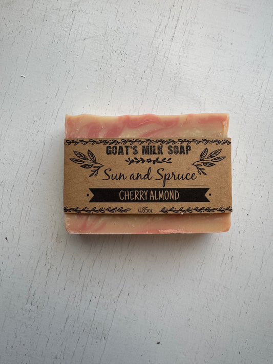 Cherry Almond Handmade Soap (Sun & Spruce Soaps)