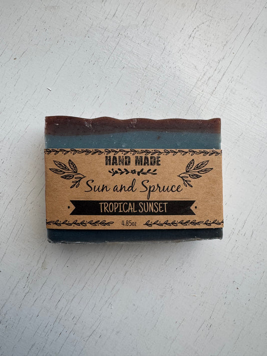 Tropical Sunset Handmade Soap (Sun & Spruce Soaps)
