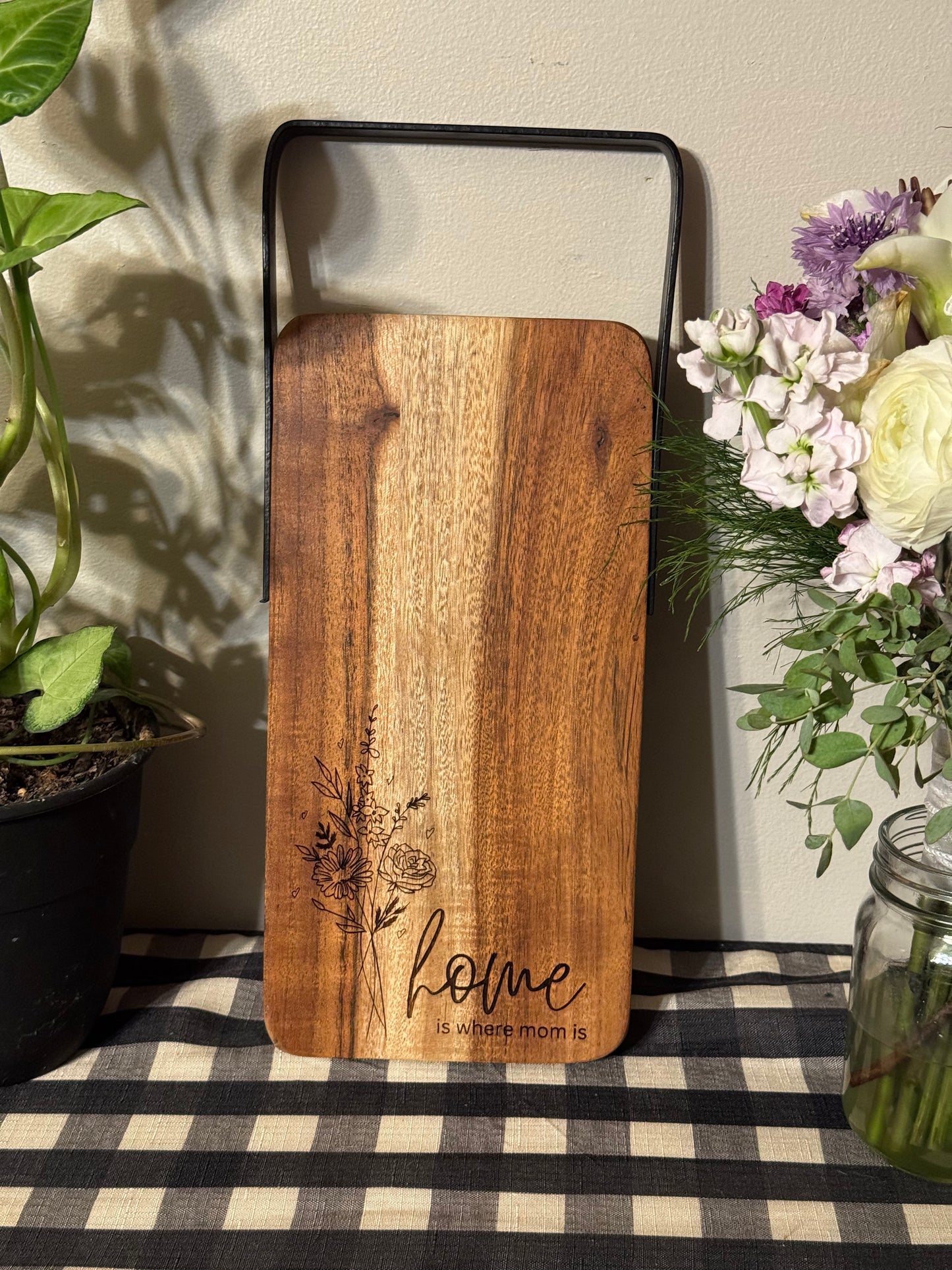 Home is where mom is cutting board