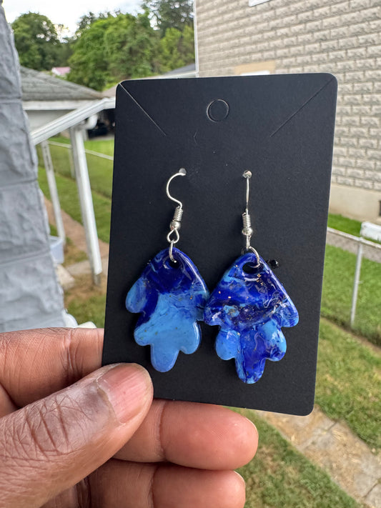 “Cougar Nights” clay earrings