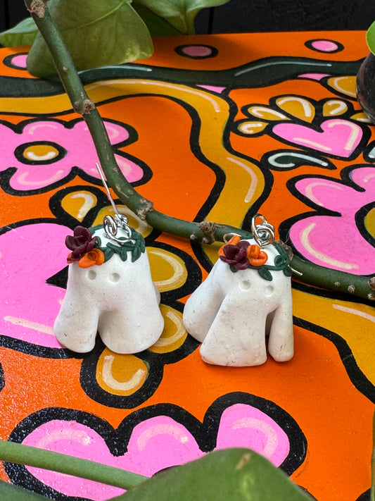 Ghosties Polymer Clay Earrings