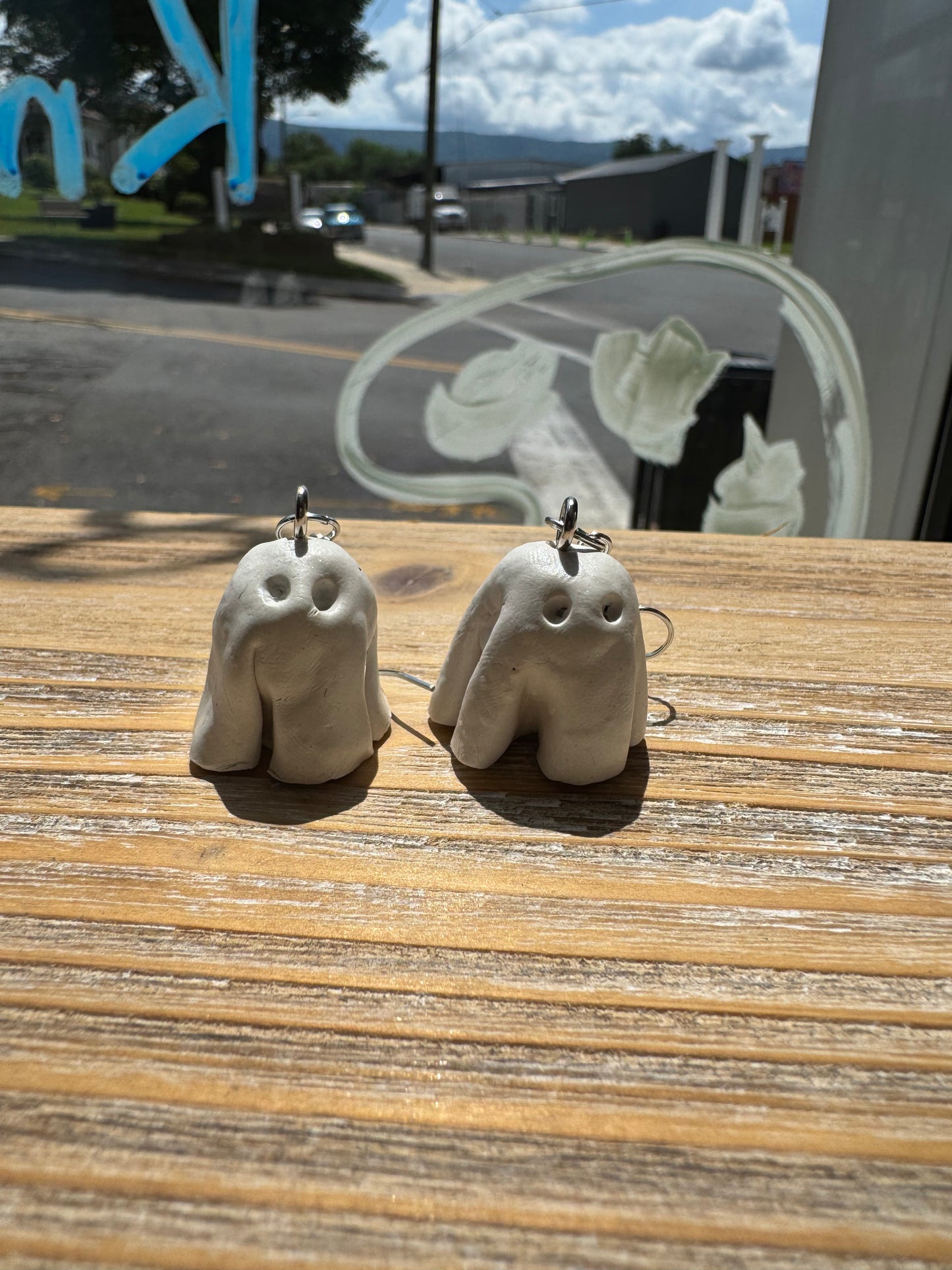 Ghosties Polymer Clay Earrings