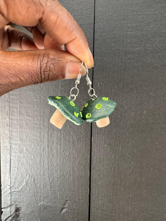 Mushroom Polymer Clay Earrings