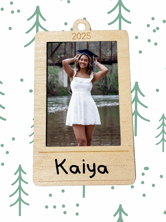 Photo + Writing Keepsake Ornament