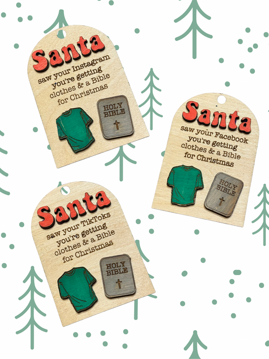 Santa saw that…ornament