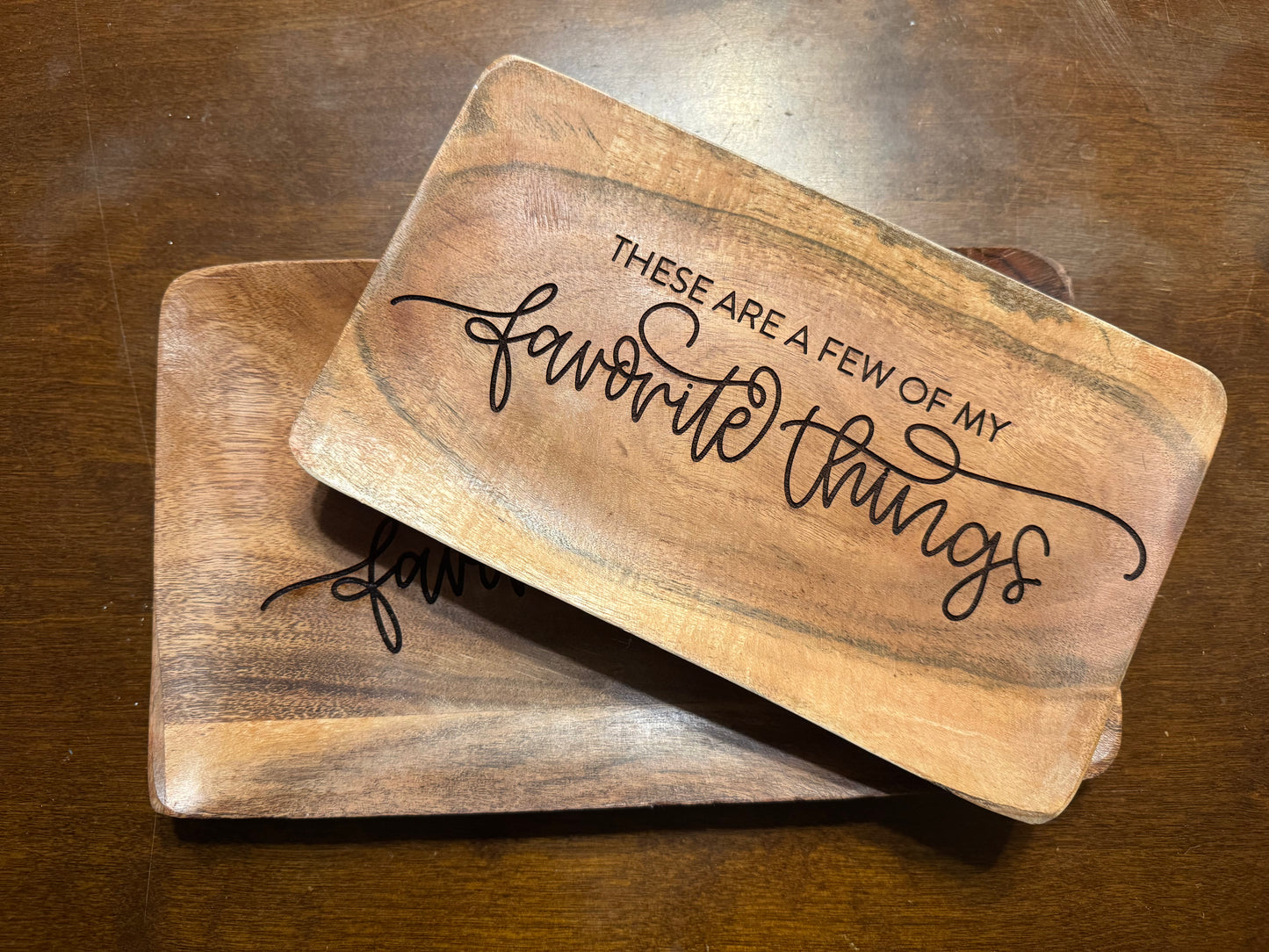 “My favorite things” decorative tray