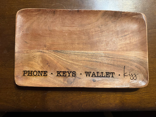 Phone Keys Wallet Kiss-decorative tray