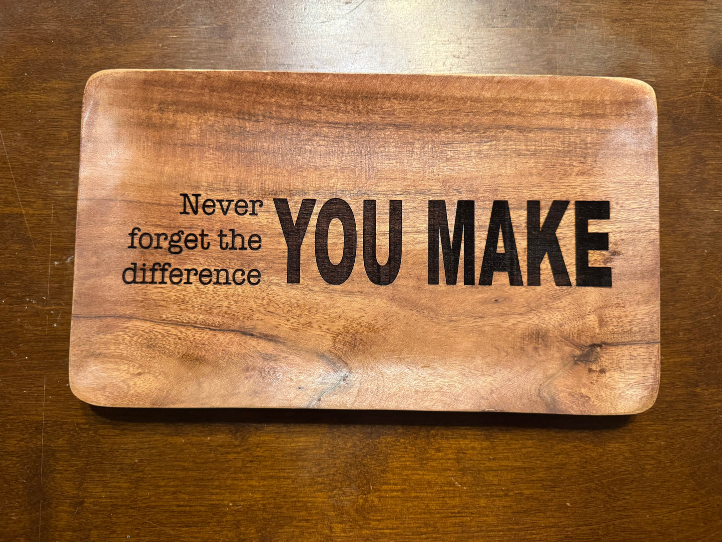 Never forget decorative tray